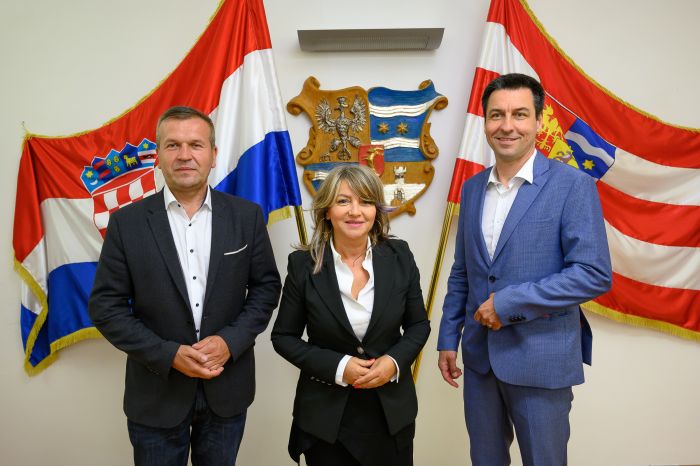 Župan Anđelko Stričak priredio prijem za eurozastupnike Sunčanu Glavak i Ladislava Ilčića
