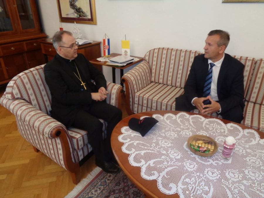 Župan Anđelko Stričak kod varaždinskog biskupa mons. Bože Rado&scaron;a