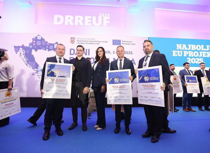 Župan Stričak u Šibeniku s kolegama preuzeo nagradu za pionirski projekt „Drava Life“
